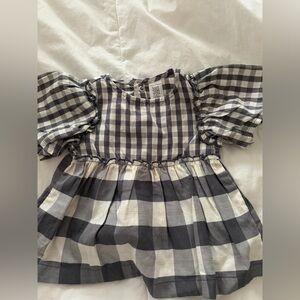Carter's Black and White Checkered Baby Dress